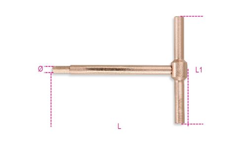 Beta 951BA/4 T-SZÁRÚ IMBUSZKULCS, SZIKRAMENTES 4 MM (009510904)