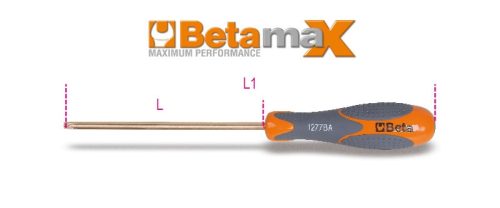 Beta 1277BA/TX10 Imbusz-csavarhúzó Torx® csavarokhoz, szikramentes (012770810)