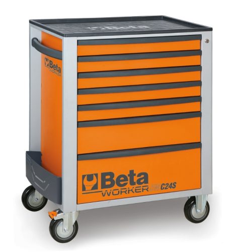 Beta BW 2400S-O7/E-M Worker 7 fiókos szerszámkocsi 309 darabos szerszámkészlettel (024006224)