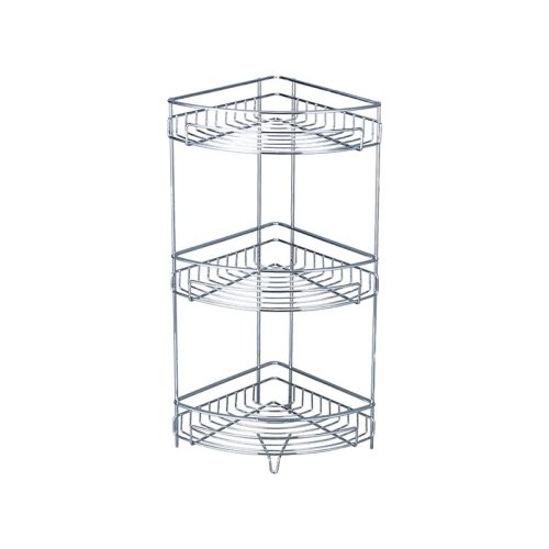 BORMANN 3 SZINTES FÜRDŐSZOBAI SAROKPOLC 20,8x20,8x57cm (BTW9042)