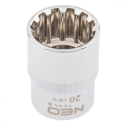 NEO Dugókulcs 20mm, 1/2", SPLINE (08-592)