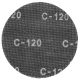 GRAPHITE Csiszolóháló 225mm, K120, 10db. (55H745)