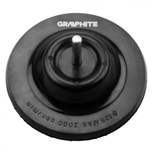 GRAPHITE Rugalmas csiszolótányér 125mm, elforgatható (55H824)