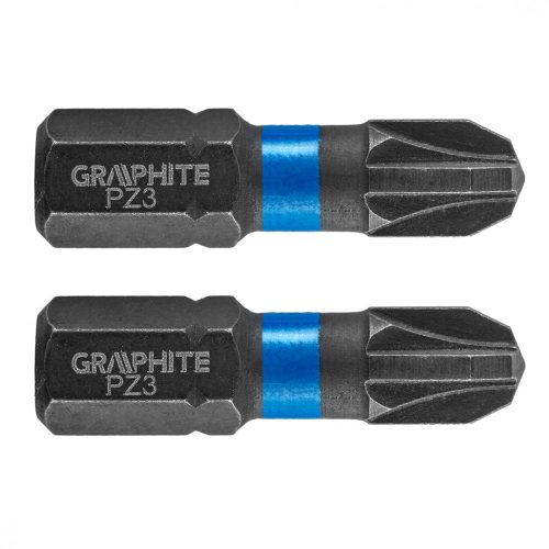 GRAPHITE Torziós ütvecsavarozó bit PZ3x25mm, 2db. (56H505)