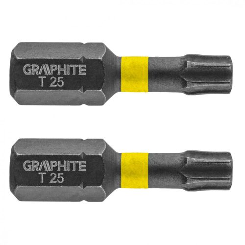 GRAPHITE Torziós ütvecsavarozó bit TX25x25mm, 2db. (56H514)