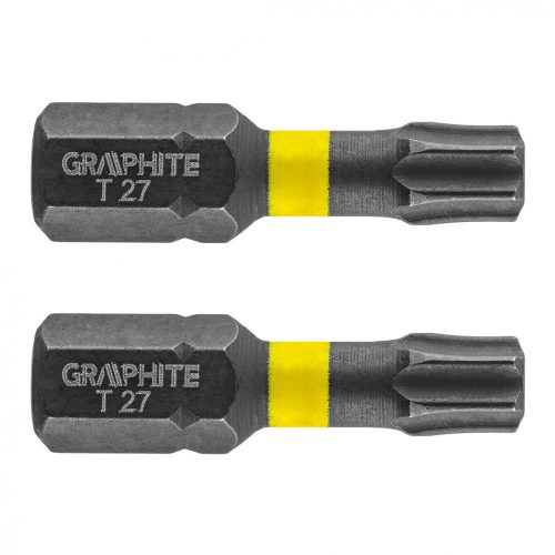 GRAPHITE Torziós ütvecsavarozó bit TX27x25mm, 2db. (56H515)