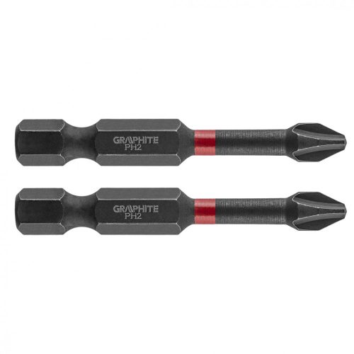 GRAPHITE Torziós ütvecsavarozó bit PH2x50mm, 2db. (56H519)