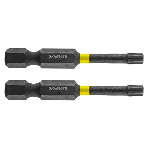 GRAPHITE Torziós ütvecsavarozó bit TX20x50mm, 2db. (56H525)