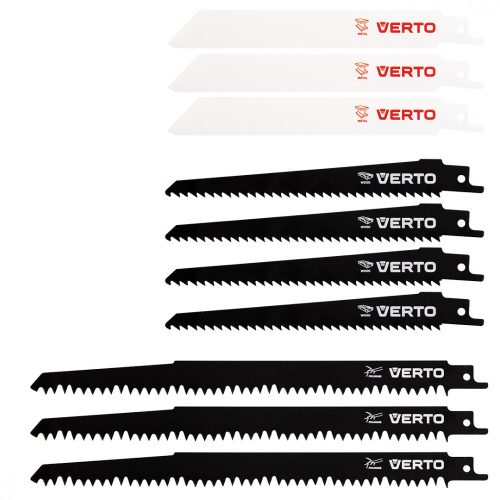 VERTO Orrfűrészlap készlet, HCS/BIM, set 10db. (64H131)