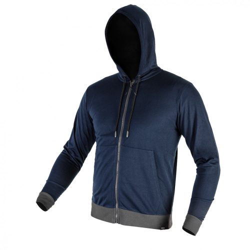 NEO Pulóver kapucnival COMFORT, sötétkék, 60% poliészter 40% műselyem, XL  (81-513-XL)