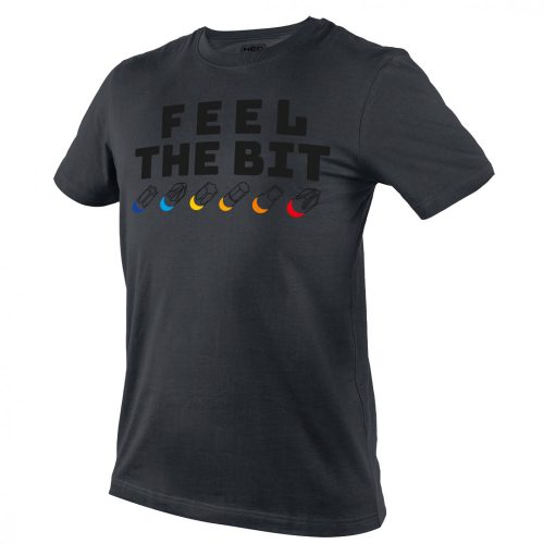 NEO Póló, FEEL THE BIT, 100% pamut, 180g/m2, XL (81-641-XL)