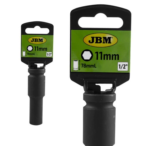JBM Hosszú Gépi Dugókulcs (Hatlapos) 1/2" 11mm (JBM-14736)