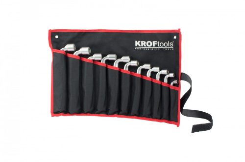 KROFtools Csőkulcs készlet hajlított, 11 db, 8-19 mm (110200)