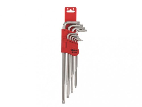 Genius Tools T-torx (lyukas) kulcs készlet, L-alakú, 10 darabos (SK-010TS)