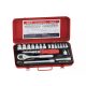 Genius Tools crowafej készlet, E-torx, 1/4 és 3/8", 19 darabos (TX-2319)