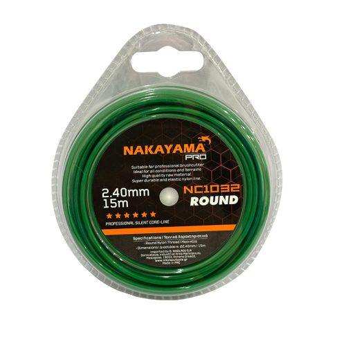 NAKAYAMA PRO NYLON FŰKASZA DAMIL  KEREK 2,40mm-15m (NC1032)