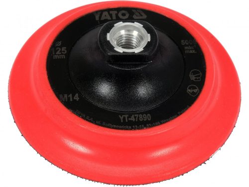 YATO TÉPŐZÁRAS GUMITÁNYÉR 125 MM M14 POLÍROZÓKORONGHOZ (YT-47890)