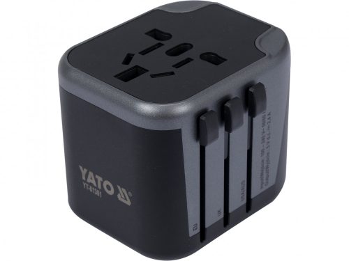 YATO Utazóadapter univerzális 2xusb 12w (YT-81301)